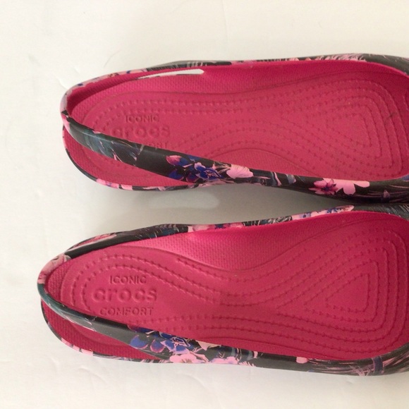 Crocs Sling Back Closed Toe Flats, W9 - Picture 8 of 8